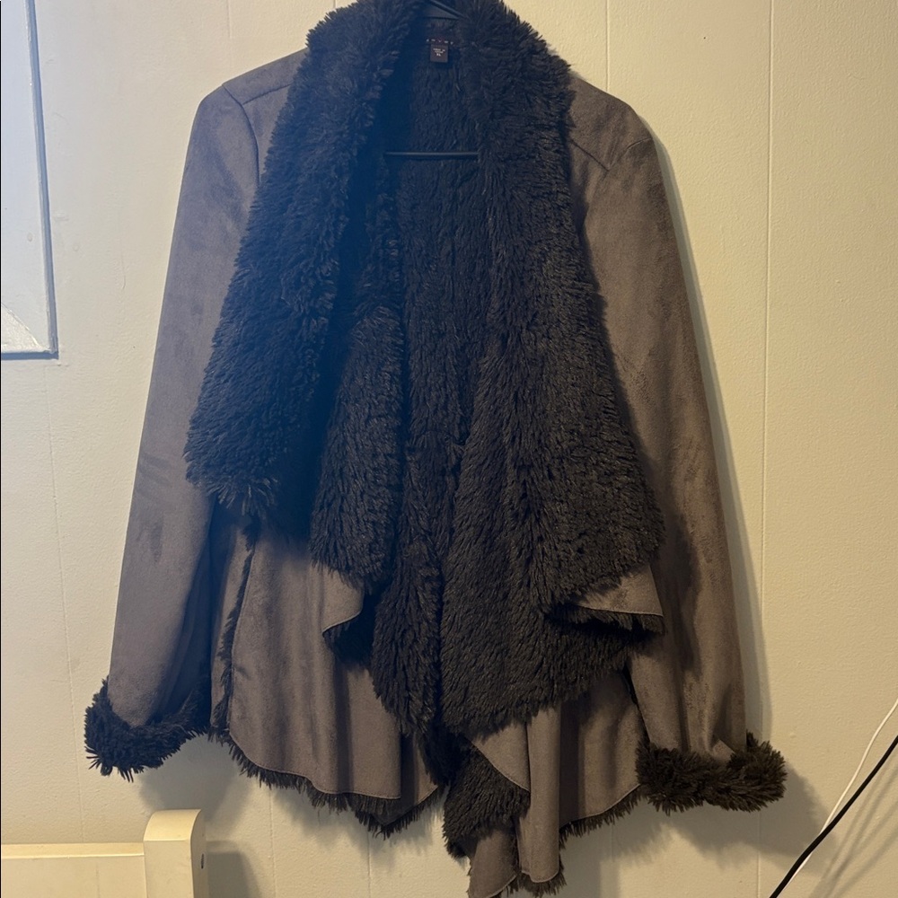 Fever Gray and Black Women's Jacket